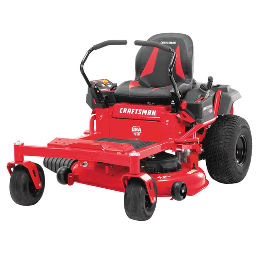 Craftsman 42" Gas Zero-Turn Riding Lawn Mower with 20.0 HP* Kohler 7000 Series Engine, Gas Lawn Tractor with Dual Hydrostatic Transmission, Red/Black