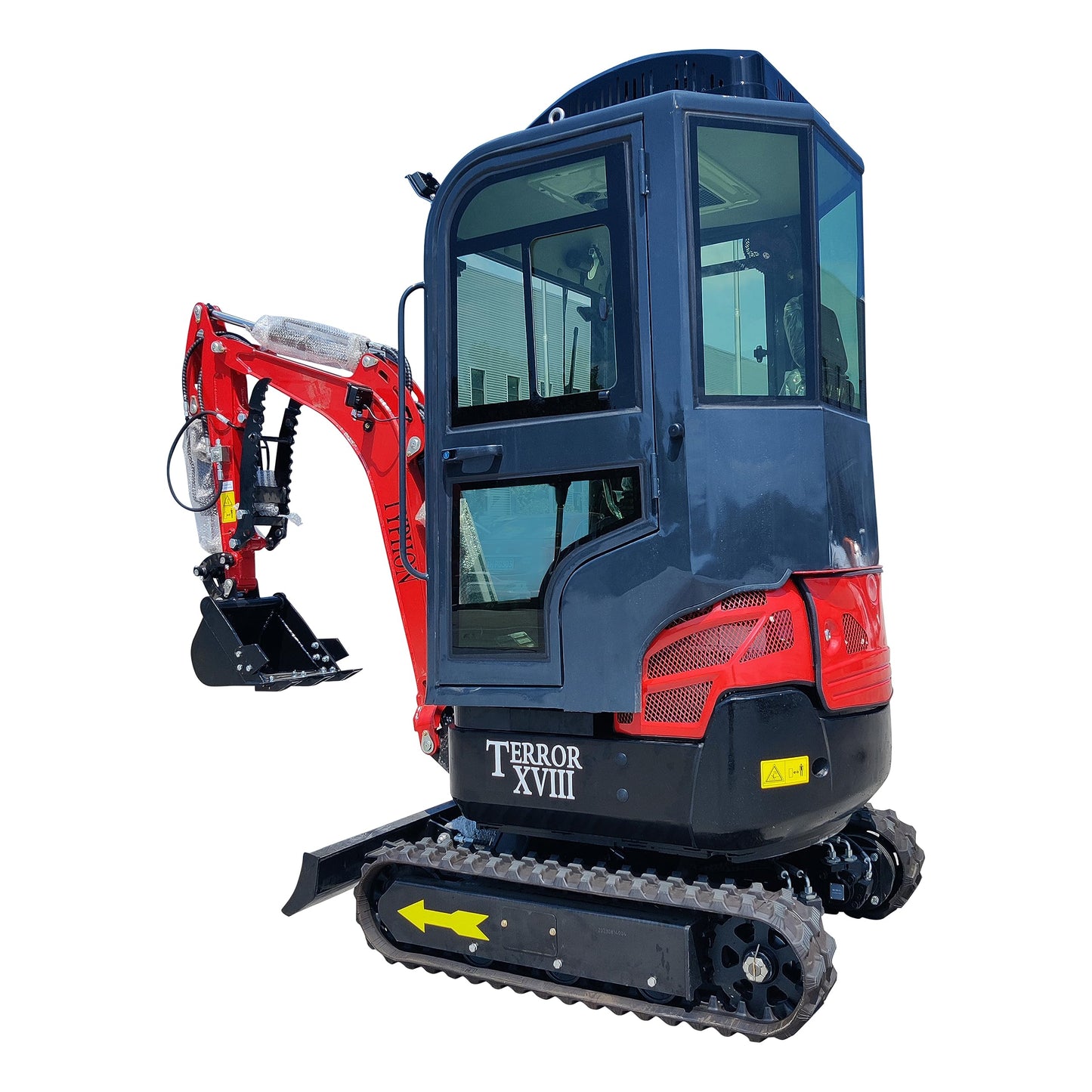 2 Ton TERROR XVIII Heater Aircon Cabin Mini Excavator, EPA certified USA KUBOTA D902 Diesel Machine for Garden, Farms, Parks, Roads – Ideal for Digging, Drilling, Bull-Dozing
