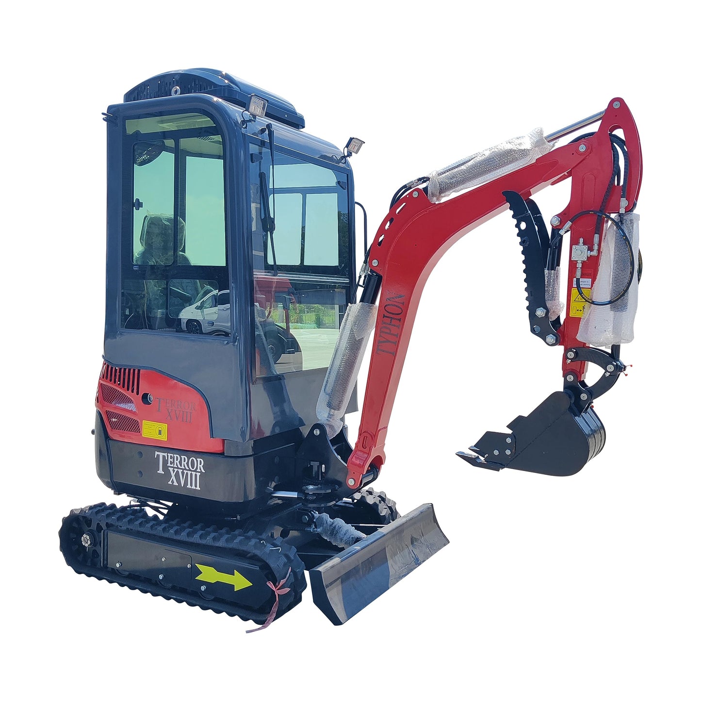 2 Ton TERROR XVIII Heater Aircon Cabin Mini Excavator, EPA certified USA KUBOTA D902 Diesel Machine for Garden, Farms, Parks, Roads – Ideal for Digging, Drilling, Bull-Dozing